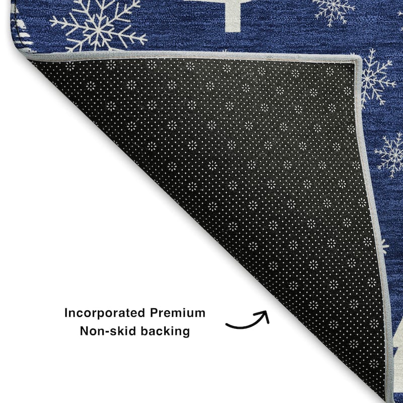 Premium Washable Super Soft Christmas Tree Mayfield Rug