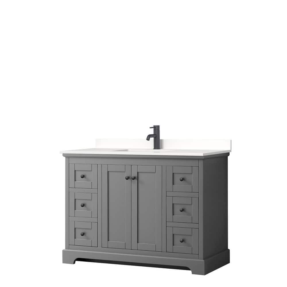 Avery 48-inch Single Vanity, Quartz Top
