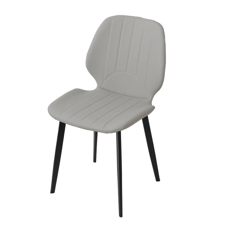 Modern Dining Chair Living Room Black Metal Leg Dining Chair, 4pcs