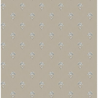 Chesapeake Surdiva Stone Floral Fan Wallpaper