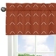 preview thumbnail 4 of 4, Boho Arrow Window Curtain Valance - Ivory Burnt Orange Off White Modern Farmhouse Southwest Shabby Chic Neutral Bohemian Diamond