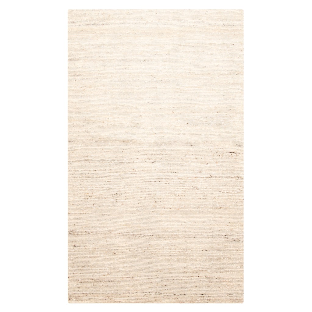 ECARPETGALLERY Braid weave Sienna Beige Wool Rug - 5'1 x 8'4