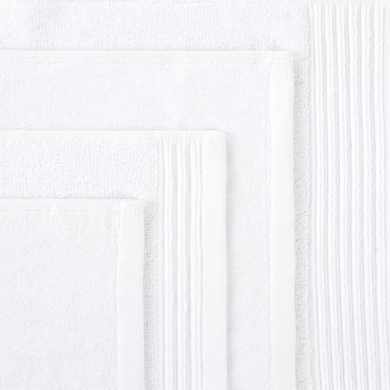 Superior Cotton Quick-Drying Solid and Marble 6 Piece Towel Set