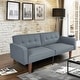 preview thumbnail 33 of 31, 68 in. Soft Convertible Sofa Bed with Adjustable Backrest and Solid Wood Legs