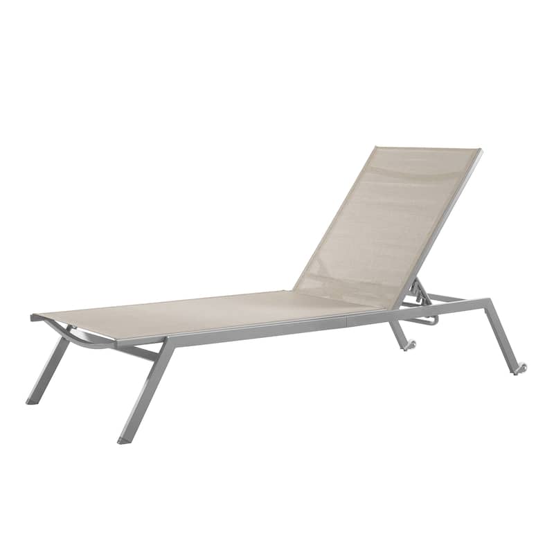 Corvus Torino Sling Fabric Reclining Outdoor Chaise Lounges (Set of 4)