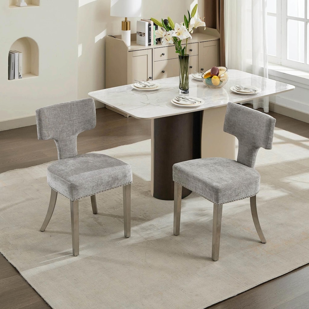 Mid Century Modern Dining Chairs Set of 2