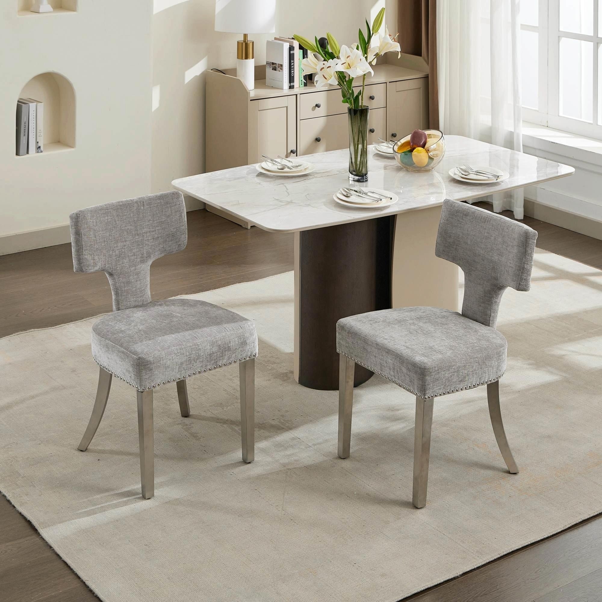 Mid Century Modern Dining Chairs Set of 2