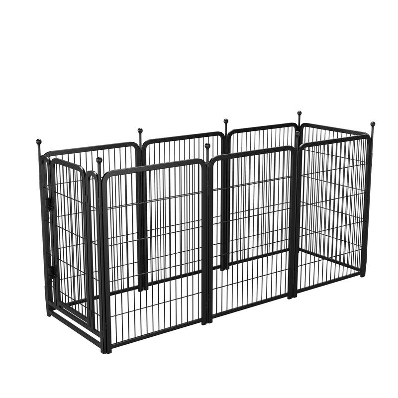 Dog Playpen 8 Panels 40" Height Heavy Duty Dog Fence Puppy Pen for Large Small Dogs Indoor Outdoor Foldable Pet Exercise Pen