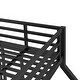 preview thumbnail 5 of 7, Black Twin XL over Queen Bunk Bed,Durable & Quiet