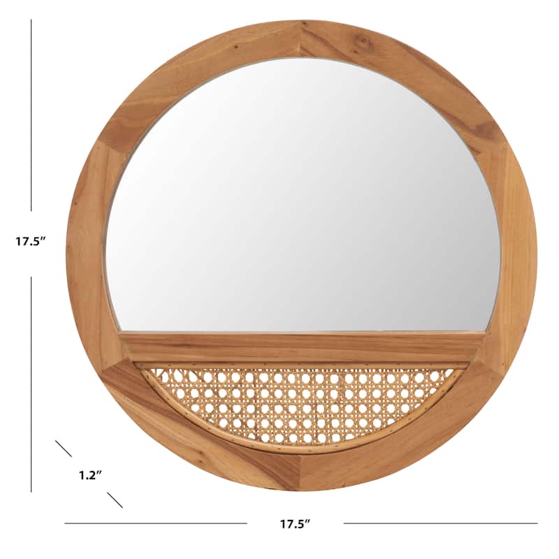 SAFAVIEH Padma 18" Mirror - 18"W x 1"D x 18"H