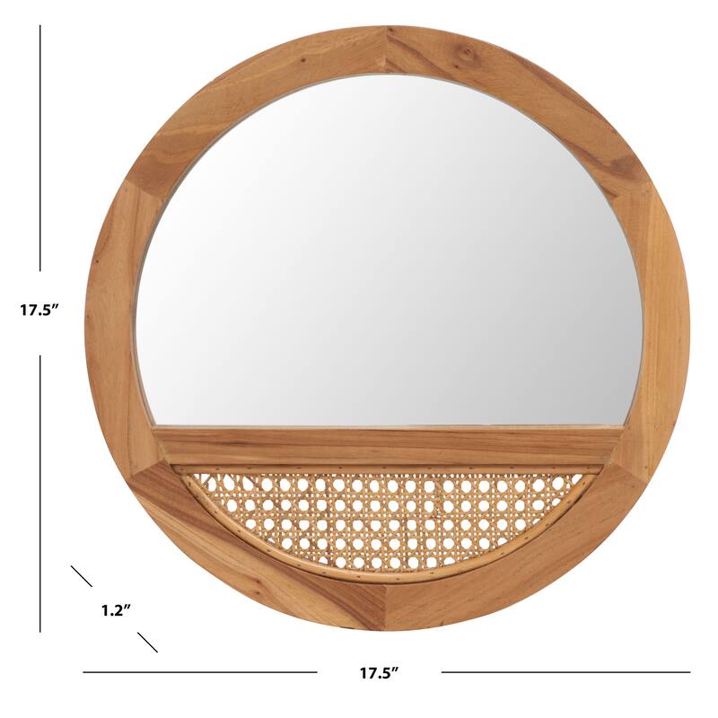SAFAVIEH Ryann 18" Mirror - 18" W x 1" D x 18" H