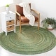 preview thumbnail 25 of 105, SAFAVIEH Handmade Cape Cod Marget Boho Coastal Jute Rug 4' Round - Green/Natural - Round