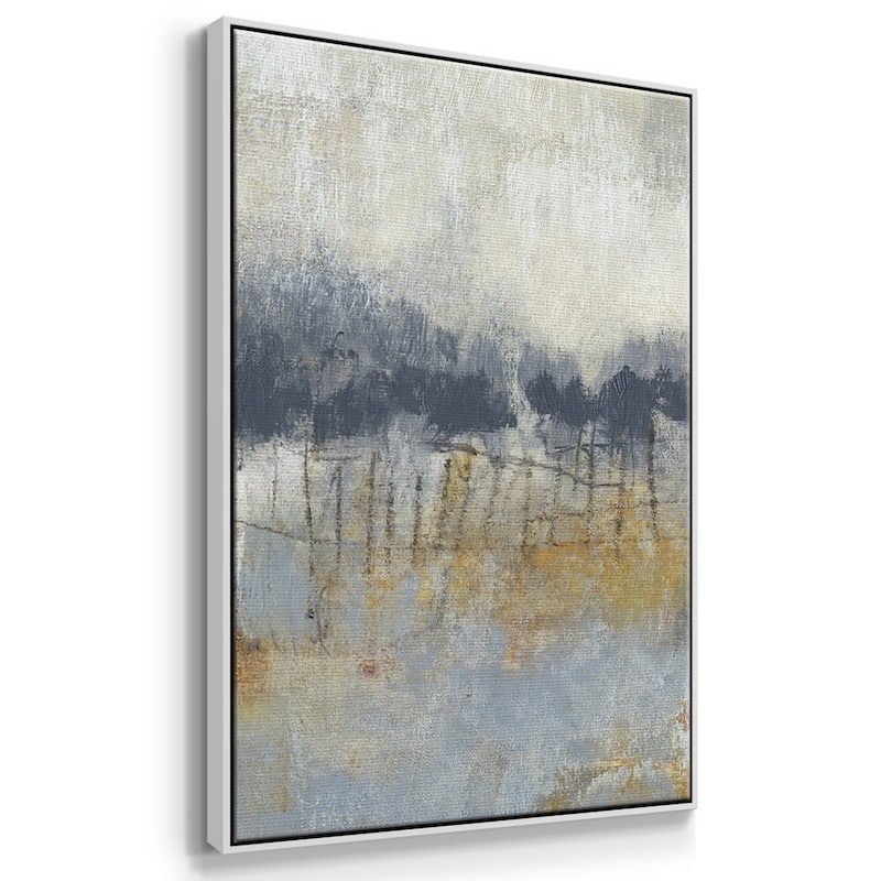 Cool Grey Horizon II - Multi Piece Framed Canvas