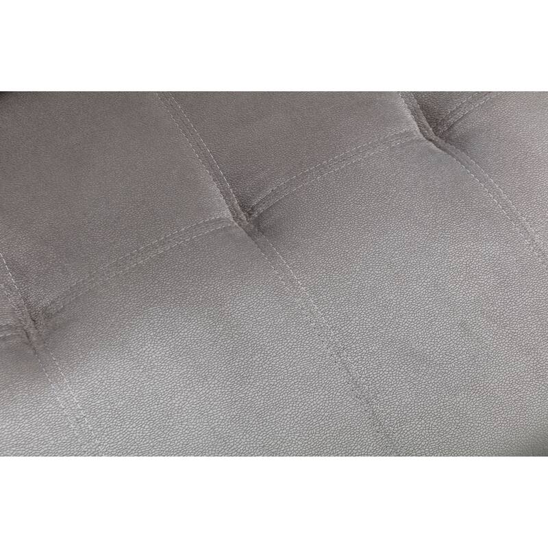 76.8" Fabric L-Shaped Sleeper Sectional Sofa with Storage Chaise (2-Seat)
