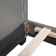 preview thumbnail 19 of 31, Rabbit Themed Platform Bed Full Size PU Leather Upholstered Bed with Sturdy Pinewood Frame and Slatted Support