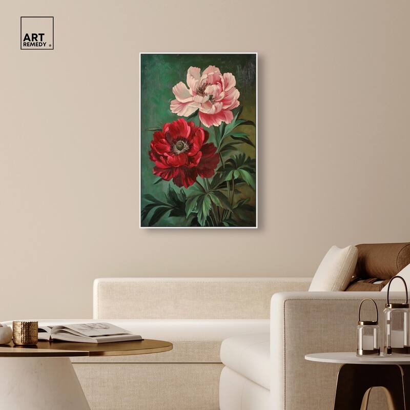 Symphony of Peonies Canvas by Art Remedy