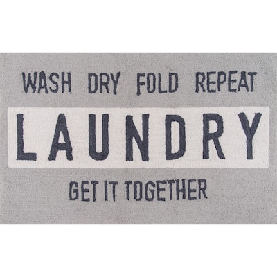 Novogratz by Momeni Cucina Laundry Polyester Kitchen Mat - 2'3" x 3'9"