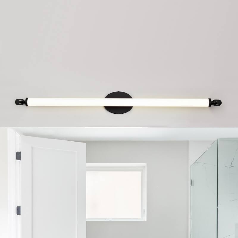 Edgeworth 40 Inch LED Vanity Matte Black Acrylic Lens