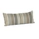 preview thumbnail 18 of 43, Sunbrella 22 x 9 striped lumbar pillow Milano Char