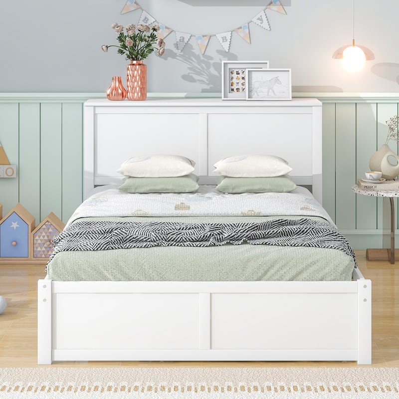 Full Size Storage Platform Bed