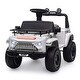 preview thumbnail 8 of 26, 6V Ride On Car for Toddlers - Battery Powered Electric Car for Kids White