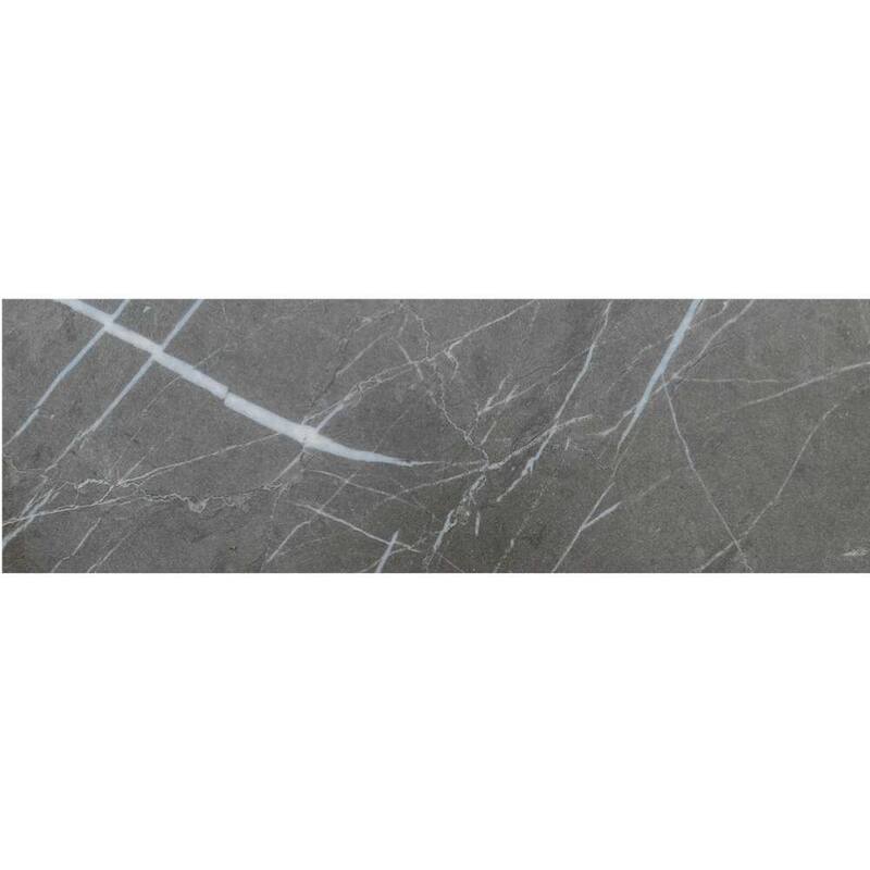 Penthouse 4x12 Polished Marble Look Porcelain Subway Tile - Floor, Wall