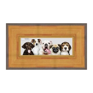 16x40 Traditional Gold Complete Wood Panoramic Frame with UV Acrylic ...