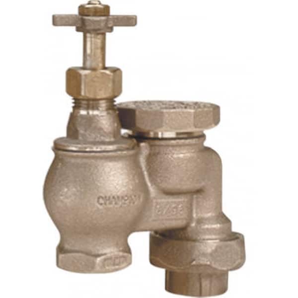 Champion Irrigation 466-075Y Anti-Siphon Valve with Union, Yellow Brass,  3/4 - Bed Bath & Beyond - 25414080