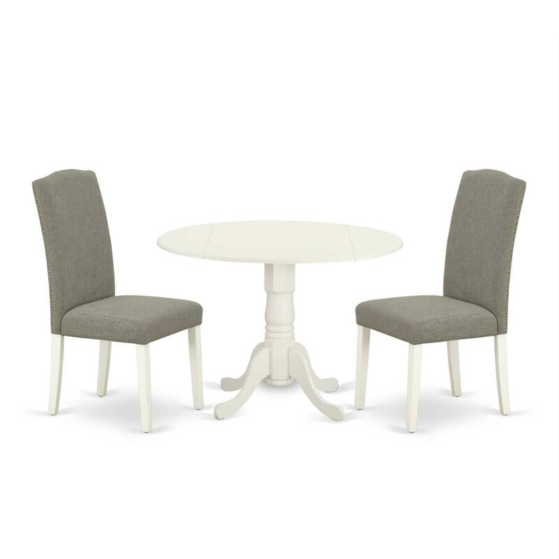 Round Kitchen Table Set 42 Inch with 2 Chairs