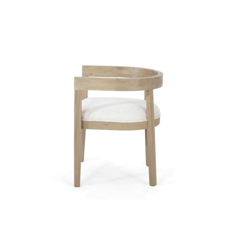 Ladieu Fabric and Wood Tub Dining Chairs （Set of 2）by Christopher Knight Home