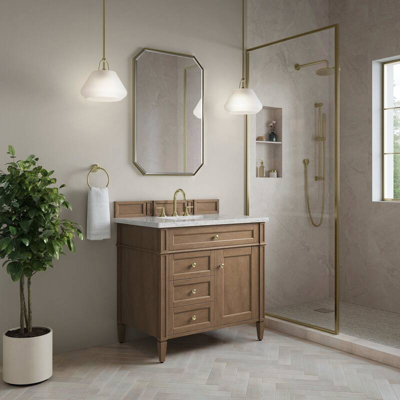 James Martin Vanities 655-V36-3EJP Brittany 36" Free Standing Single