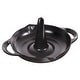 preview thumbnail 1 of 3, STAUB Cast Iron 9.5-inch Vertical Chicken Roaster Matte Black