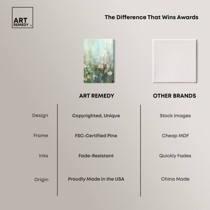 Harmony Green II Canvas by Art Remedy, Gallery Wrapped
