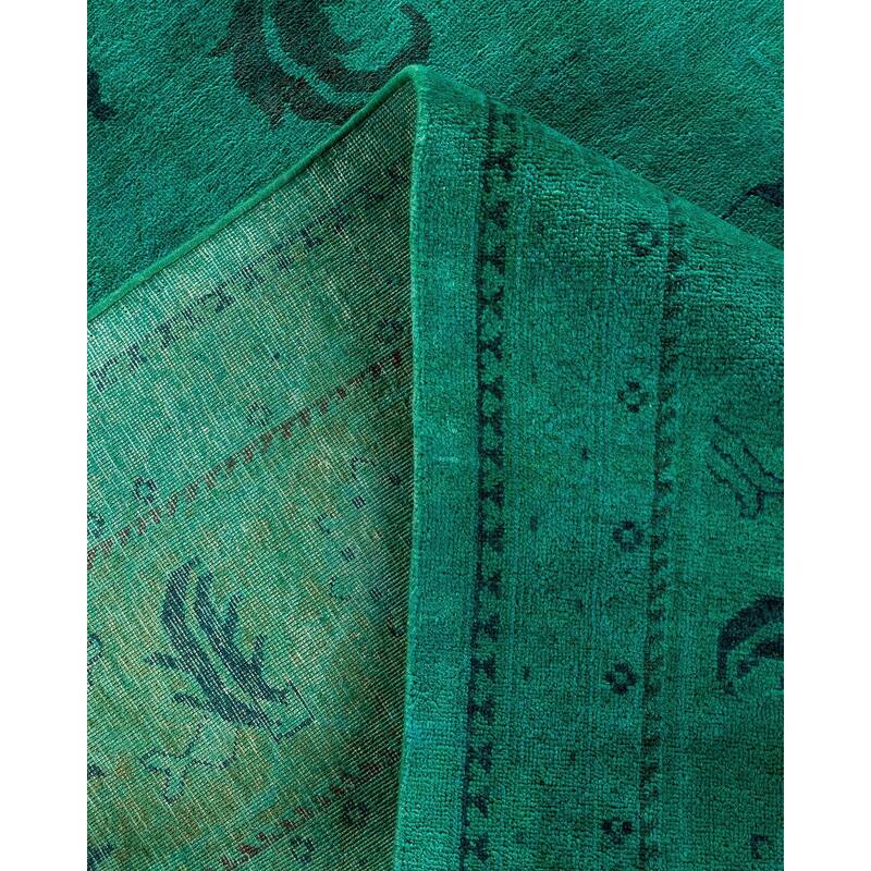Contemporary Overdyed Wool Hand Knotted Area Rug - 8' 2" x 10' 4"