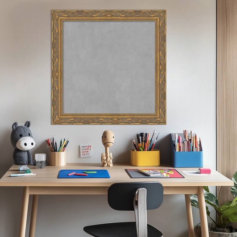 Amanti Art Filigree Gloss Black Framed