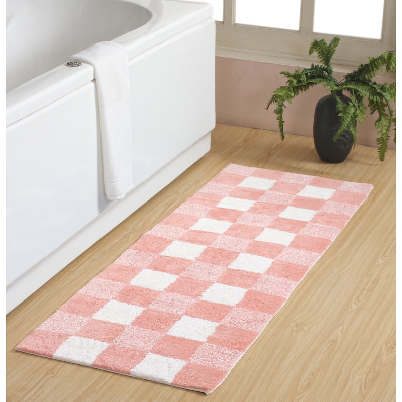 Chesapeake Cubic Bar Cotton Tufted Bath Runner 24"X60"
