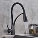 preview thumbnail 4 of 4, Single Handle Pull-out Kitchen Faucet Matte Black