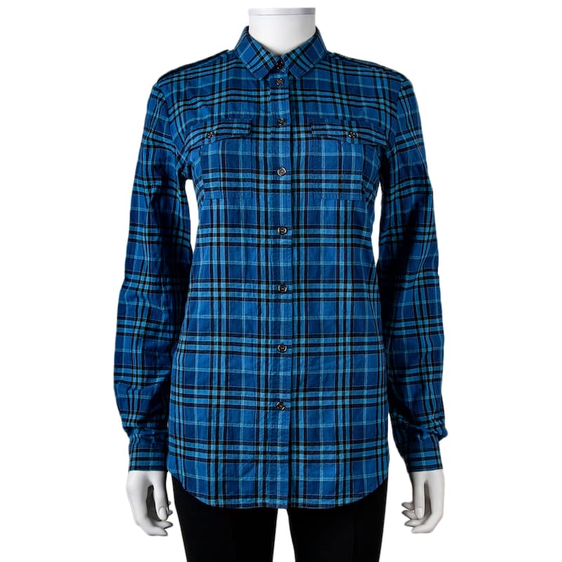 Burberry Brit Blue Check Shirt - S