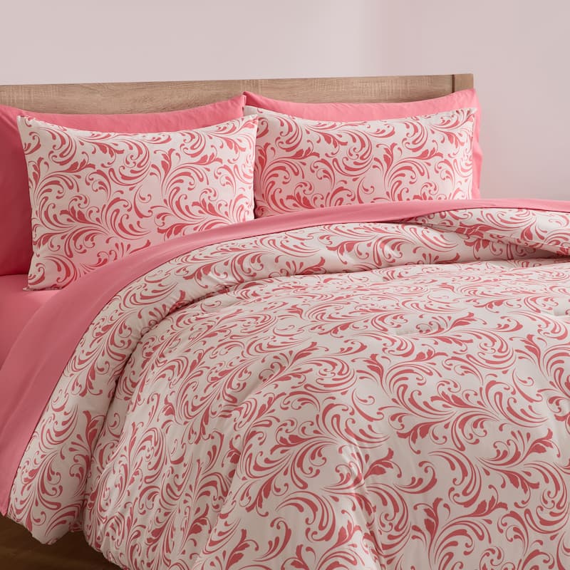 Virtu Comforter Sets Bed in a bag Biomorphic Design Sets with Sheets