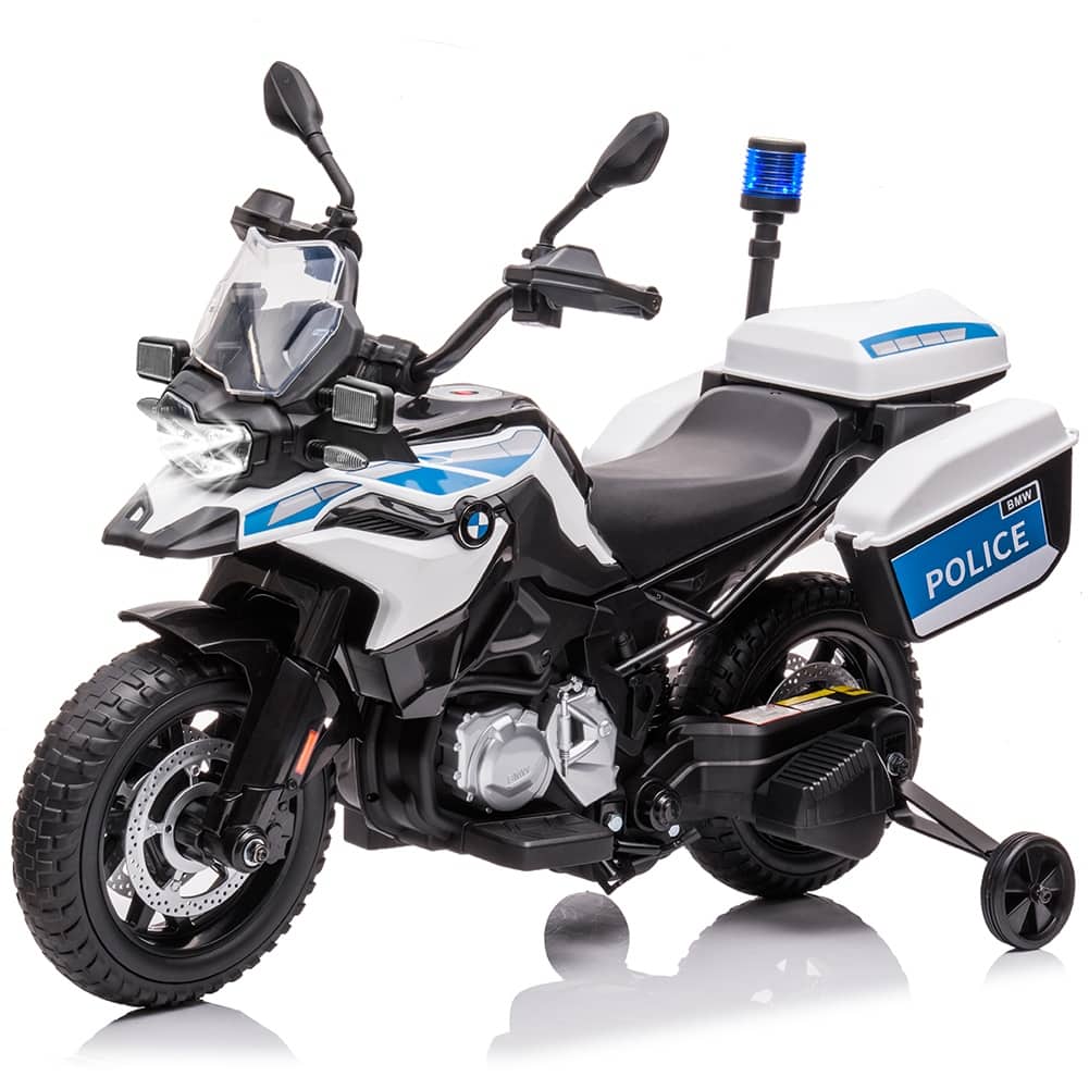 Electric Motorcycle, Licensed BMW 12V 7AH Police Motorcycle for Kids Best Gift