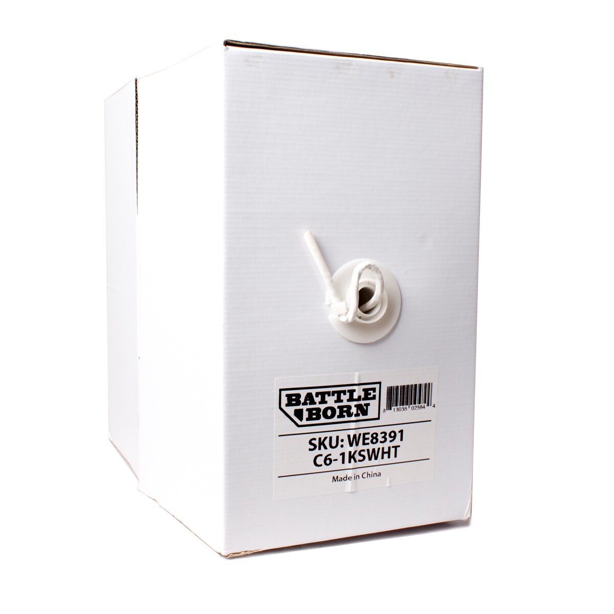 Shop Battleborn 1000 Foot Cat6 500mhz Cmr Utp Ethernet Cable White Overstock 19468837