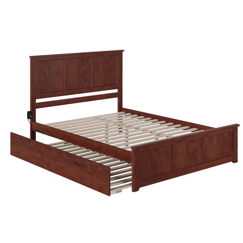 AFI Madison Platform Bed with Matching Footboard & Trundle