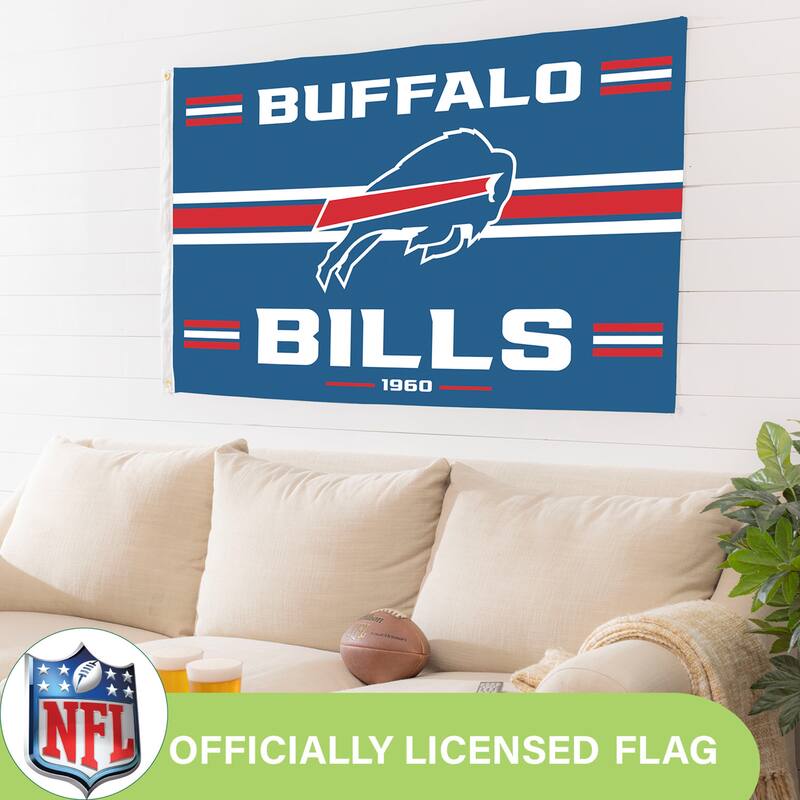 Buffalo Bills Single Sided Flag w/ 2 Grommets, 3'x5'