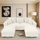 Option Beige-3 Seater with 2 Ottoman