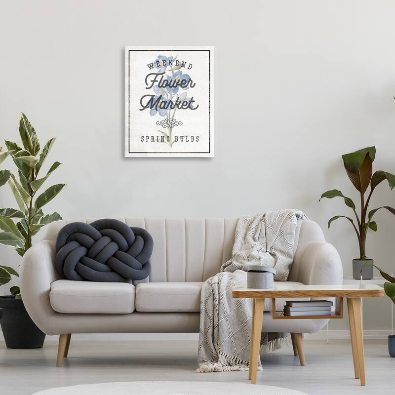 Stupell Weekend Flower Market Canvas Wall Art Design By Lil' Rue