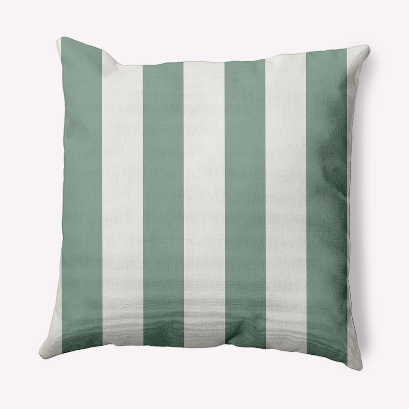 Graduated Stripe Nautical Indoor/Outdoor Throw Pillow - Sage - 20" x 20"