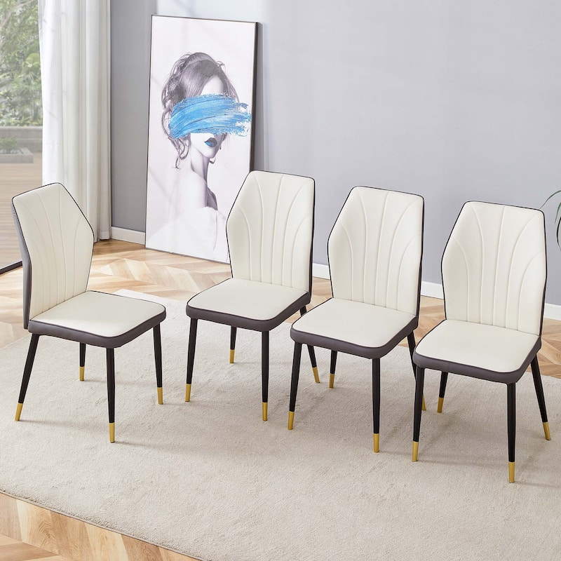 4PCS PU Dining Chairs