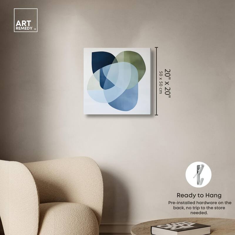 Serene Overlap I Canvas by Art Remedy, Gallery Wrapped