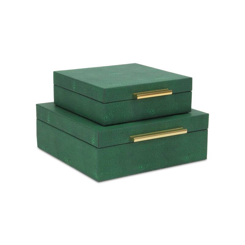 Lusan Black Vinyl Decorative Box Set