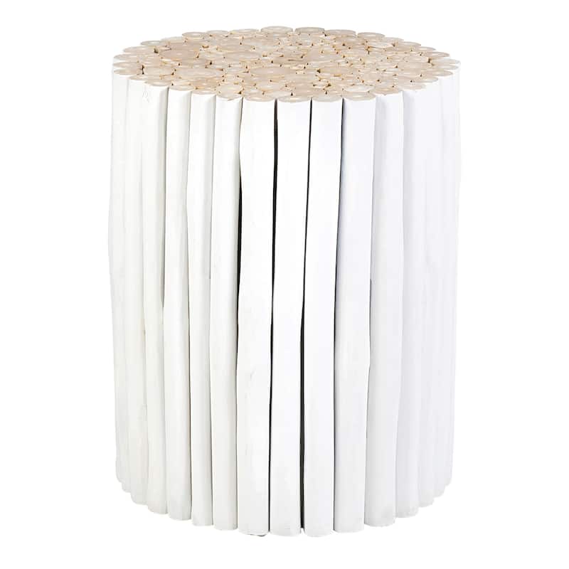 Reclaimed Solid Teak Wood Branch Bundle Table by East at Main